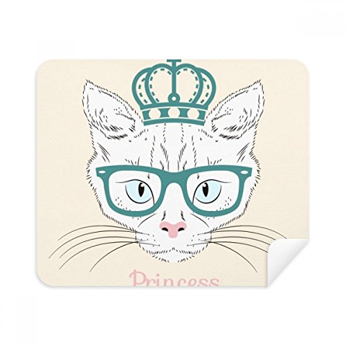 Chiffon daim lunettes de soleil haut de gamme : douceur et pureté blanche motif chat