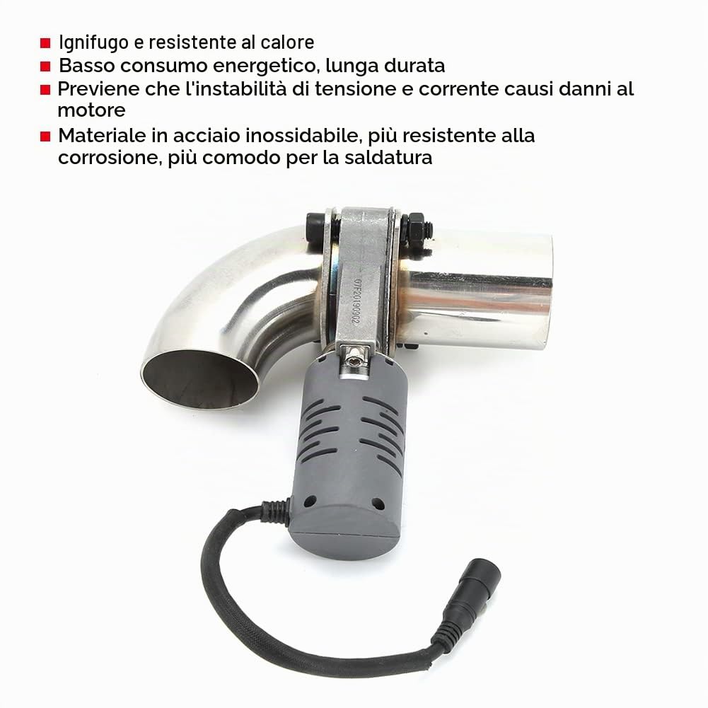 Valvola di Ritaglio di Scarico Elettrica, Valvola di Scarico Elettrica del Silenziatore della Valvola di Scarico in Acciaio Inossidabile con Telecomando