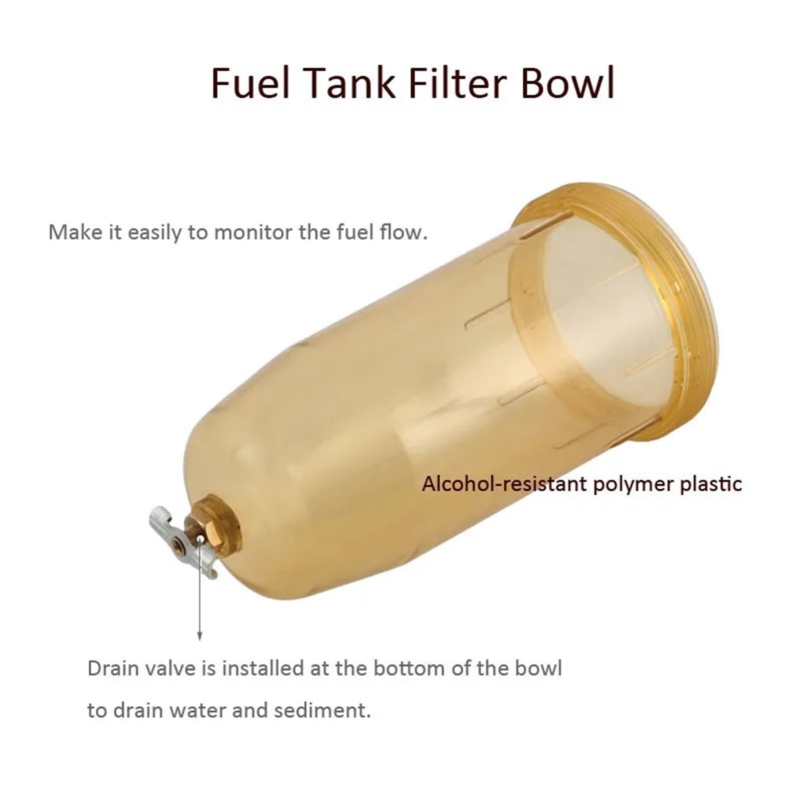 Filtro Gasoil Conjunto de filtro tanque combustible B10-AL 496 Separador agua diésel repuesto 30 micrones máx. 25 Gpm 150 Psi