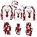Schlafanzug-Weihnachten-Familie Winter Warm Weihnachtspyjama-Familie-Set Pyjamas: Männer Frauen Kind Baby Lustig Warm Hausanzug Nachthemd Jumpsuit Kostüme Christmas Pyjama Weihnachts-Geschenke