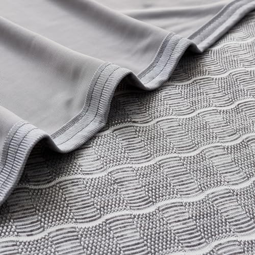 OIGAE Kühldecke 150 x 200cm, leichte Sommerdecke mit Japanische Kältesensorik Q-Max>0.5 Kühlfasern, Nimmt Körperwärme auf… – Ansicht 5