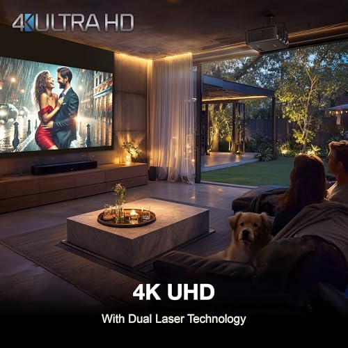 Image of Optoma UHZ58LV 3000-Lumen 4K UHD Portable Dual Laser Projector - Black