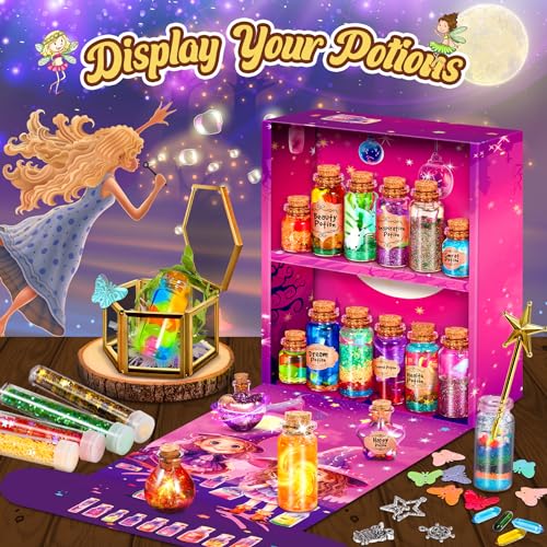 Subtail Potion Magique Enfant - Sable Magique Enfant | 22 Bouteilles De Potion | Aqua Gelz | Coffret Magie - Cadeau Fille 6 7 8 9 10 11 Ans - Kits de Loisirs CréAtifs Fille 6-12 Ans – Image 5