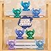 Disney Stitch Squish-a-Stitch Collectible Figures 3-Pack, 2-inch Mystery Glitter Figurines, Squishy Fidget Toys, Blind Box, Kids Toys for Ages 3 Up by Just Play