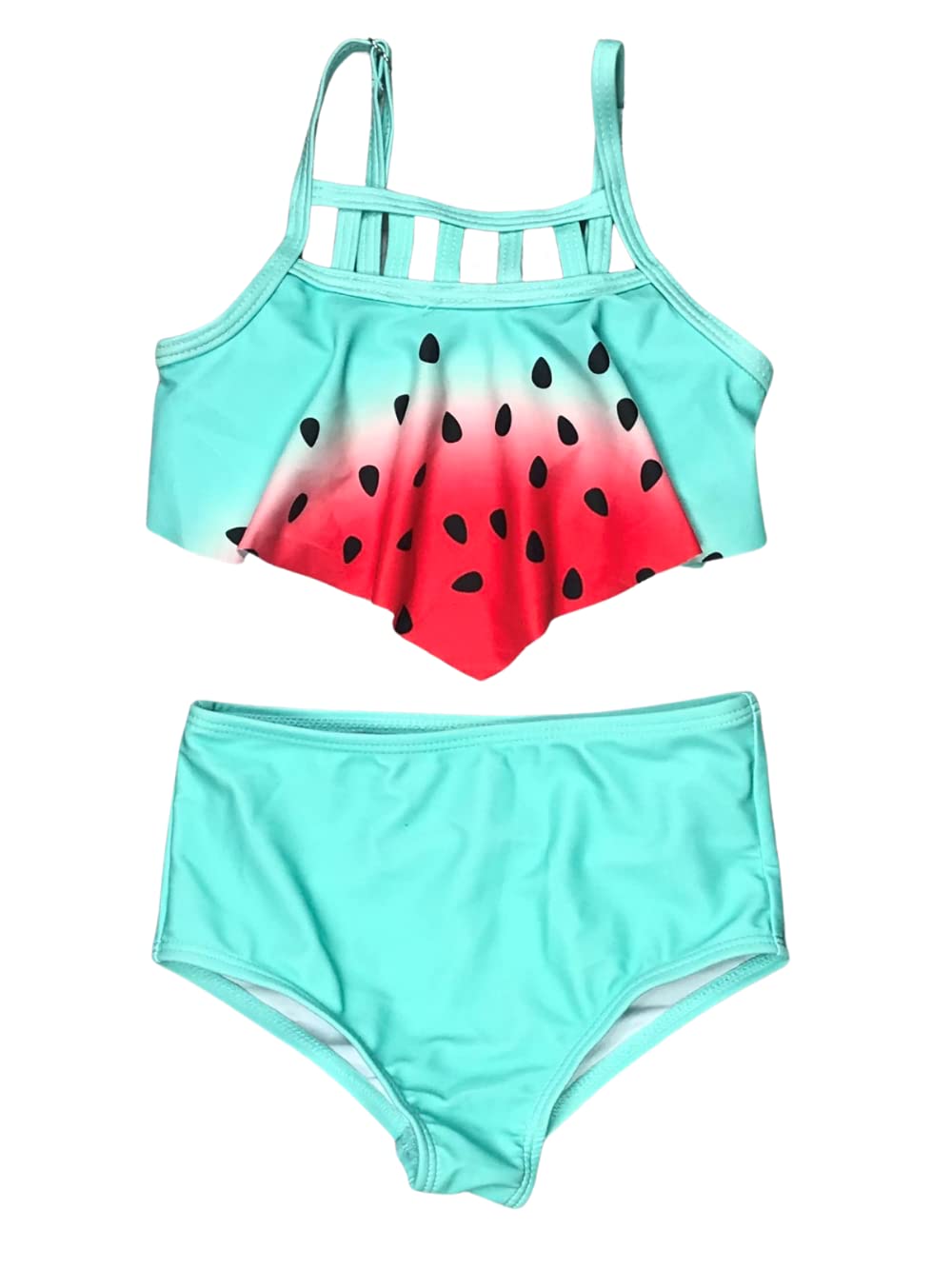 Buy Watermelon Seed Flounce Two Piece Girls Bikini Two Piece Girls
