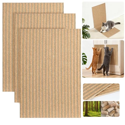 Natural Cork Cat Scratcher Boards for Wall & Floor -