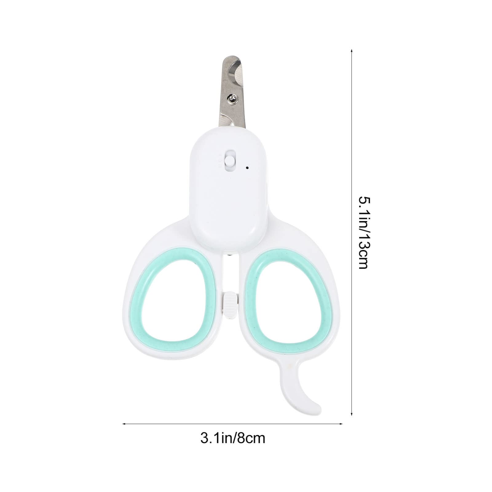 POPETPOP 3pezzi Tagliaunghie per Cani Ricaricabile con Luce LED Strumento per La delle Unghie degli Animali Domestici con Manico Antiscivolo e Ricarica USB