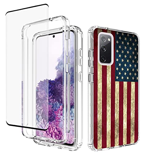 Coque Galaxy S20 5G avec protection écran verre trempé style drapeau