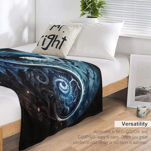 Couverture dragon lion chaude et douillette pour cocooning au salon - 6