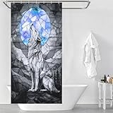 [35.43x70.87Inch（90x180cm） Rideau de douche] Ce rideau de douche en polyester de qualité supérieure convient à la plupart des baignoires et cabines de douche standard et peut être utilisé comme rideau de douche multifonctionnel ou comme rideau de douche. Il s'adapte aux tringles droites et courbes et peut être utilisé seul ou avec une doublure pour une imperméabilité renforcée.