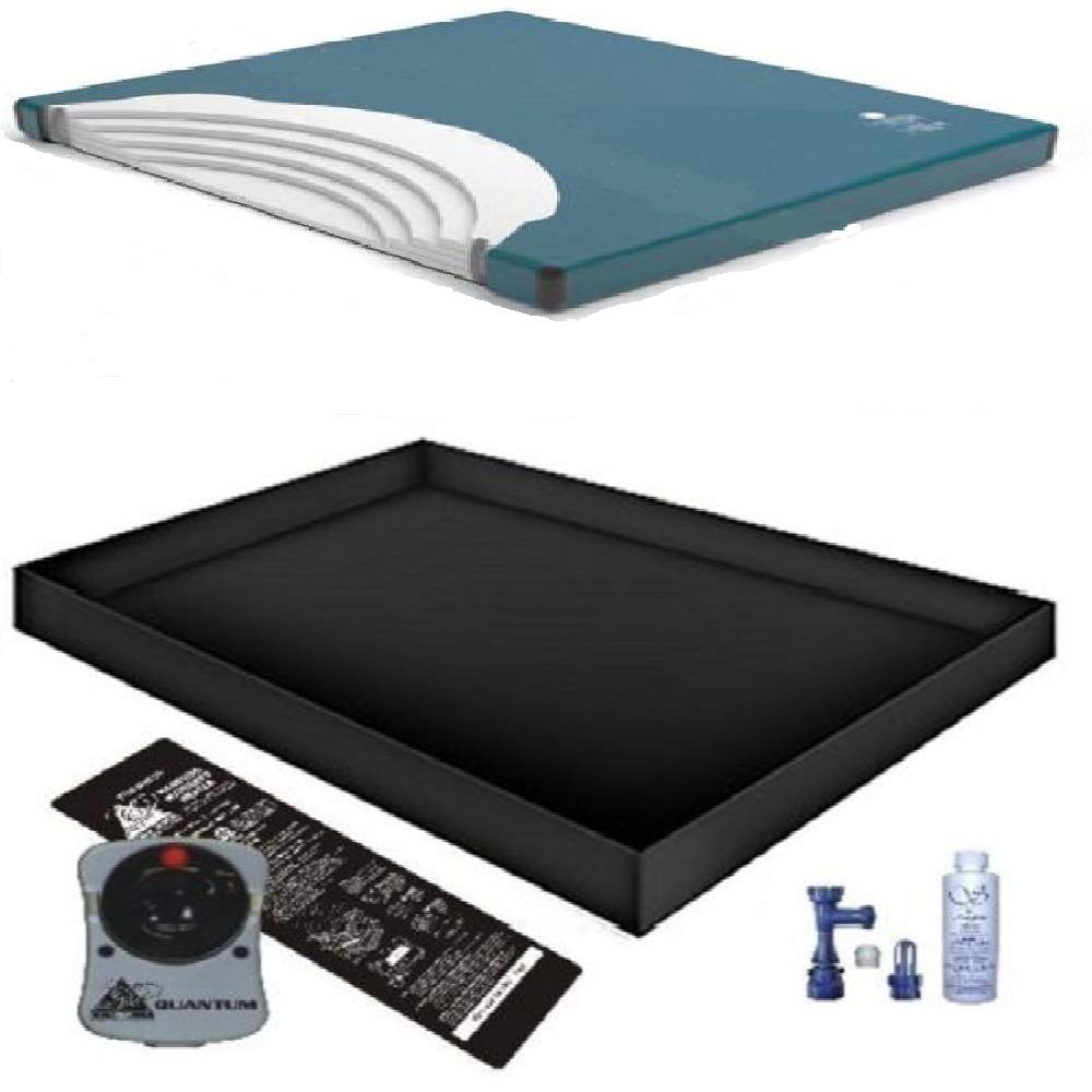 US 95% WAVELESS WATERBED Mattress/Liner/Heater/Fill Drain/Conditioner KIT (Queen 60x84 1US5000G2)