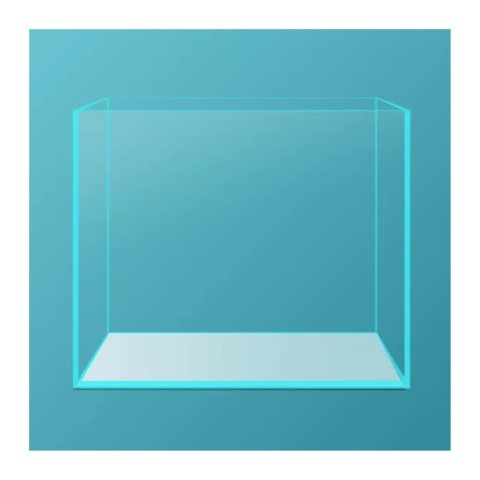 Acquario Acquario for pesci Acquario ecologico in vetro trasparente Acquario for pesci Acquario quadrato Acquario da tavolo Acquario di medie dimensioni Acquario per pesci rossi (Size : D)