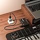 DigitalLife Professionelle MIDI-Merge-Box (5-PIN DIN, 5-Eingänge/2-Ausgänge, Metall)