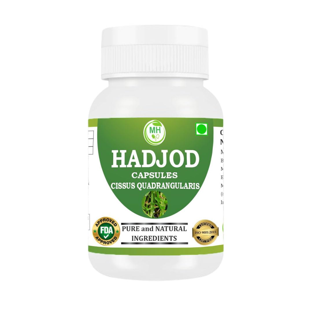 Hadjod Capsules 500mg – 60 Count | 4 Pack | Vegetarian | Plant-Based | Herbal Supplement | No Artificial Additives | Gluten-Free | Organic (pack of 1) — Amazon image 4