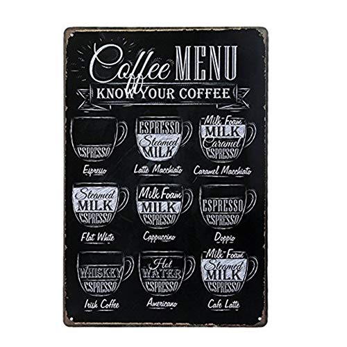 Yililay Vintage Retro Cartel de Chapa de Metal Placa de la Pared del C