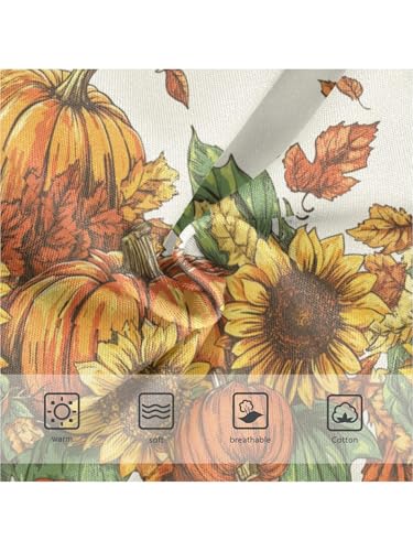 ZZKKO Vintage Thanksgiving Sunflower Pumpkin Girls Underwear Toddler Panties for Girls Comfort Brief Size 2-8T3