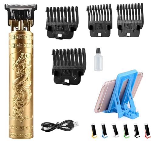 Hair Trimmer,Electric Shaving Machine,Adjustable Blade Clipper,trimmer for men,Body Trimmer,Trimmer Men Beard,Trimmers for man,Professional Shaver For Men T-9261 With Multi-Angle Plastic Mobile Phone Stand for All Mobiles