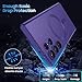 MAKAVO Matte for Samsung Galaxy S22 Ultra Case, Compatible with MagSafe, Slim Thin Magnetic Cover with Built-in Camera Lens Protector Shockproof Phone Shell (Purple)