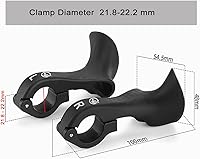 Vista 3 de Ergonomic Design Mtb Bicycle Inner Bar ends MTB Mountain Bike Handlebar Ends Mini bar end size small