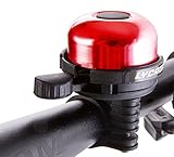 LYCAON Bell 8 Colors Mini Aluminum Alloy Bike Ring Loud Crisp Clear Sound Horn Bike Accessories for Scooter, Cruiser Ebike, Tricycle, Mountain Road Bike, MTB BMX Electric Bike, Red