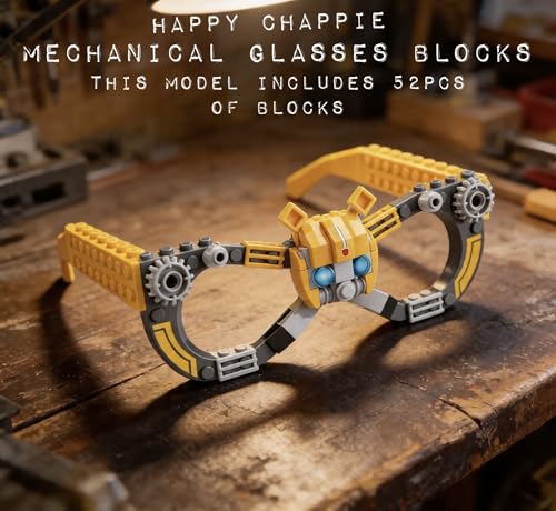 Image of Mechanical Goggles Building Blocks Set (52 PCS) | DIY Wearable Goggles Toy with Guide Book | STEM Educational Construction Toy for Kids 6+ Years