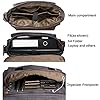 Estarer 17-17.3" Sac Ordinateur Portable Toile Vintage Sacoche Homme Bandoulière Sac Messenger pour Travail et Scolaire Résistant à l'eau (Scratch) #3