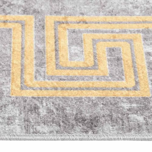 Tapis de chambre doux gris 120x180 idéal pour pieds nus - 8