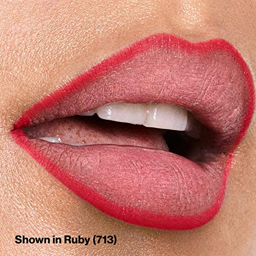 Lip Liner By Revlon, Colorstay Face Makeup With Built-In-Sharpener, Longwear Rich Lip Colors, Smooth Application, 713 Ruby #TOP2