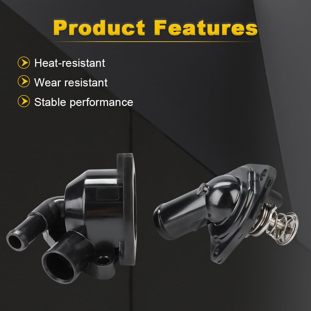 Engine Coolant Thermostat Housing Compatible with Acura RSX/Honda CR-V 2002-2006, Honda Civic 2002-2005 2.0L L4 Replacement for 19320-PNA-003 19301-PNA-003 19320PNA003 19301PNA003