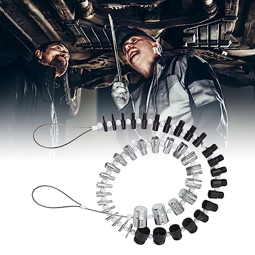 Gugxiom Nut and Bolt Thread Checker, Thread Pitch Gauge, 44 Male Female Thread Identification Tool - Image 3