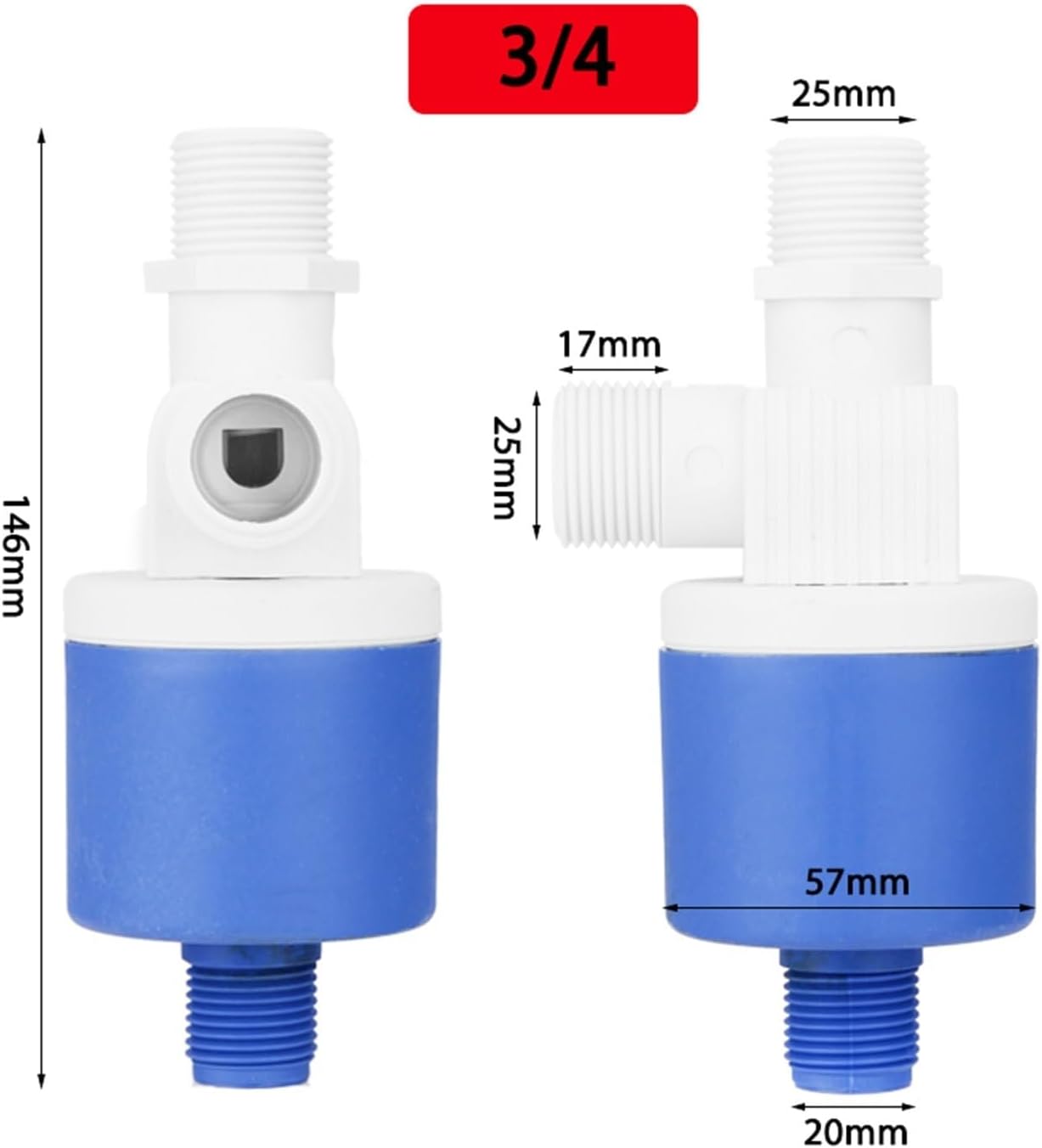 Floating Ball Valve 1/2'' 3/4'' 1'' Automatic Float Valve Water Level Control Installed Outside Tower Tank Liquid Level Switch (Size : 1")