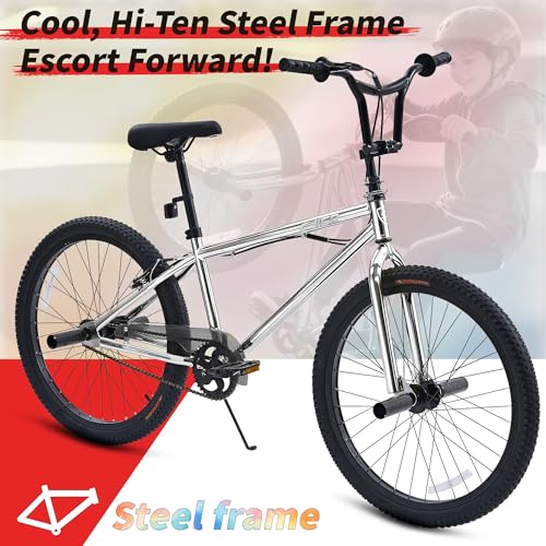wanan BMX Bike, 20 24 Inch Bike for Kids for 6-16 Years Old,