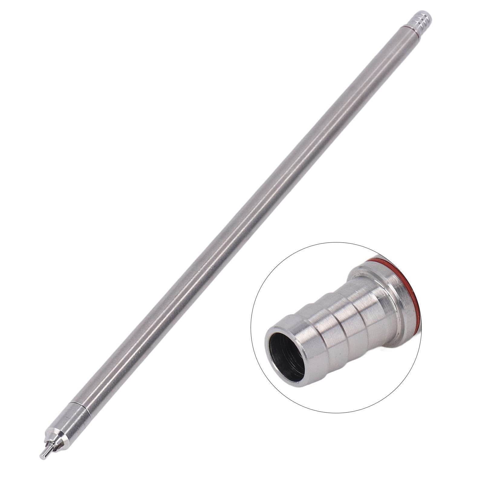 Flaschenfüller, Bier Flaschenfüller, 35,2 cm Edelstahl Federbeladener Bierflaschenfüller,Canning Typ Füllstab mit Bürsten Schlauch und Klemme, Abfüllröhrchen für Bar Home Bier Wein Abfüllung
