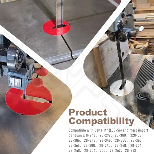(Pack of 2) 426-02-063-0001 426-02-063-0002 Table Inserts (Diameter: 2.5 in, Thickness: 0.1 in) Compatible With Delta 14 Part/Rockwell 14" Band saws and 24" Scroll saws