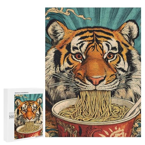 Rompecabezas para adultos de 500 piezas estilo puzzle japonés con tigre