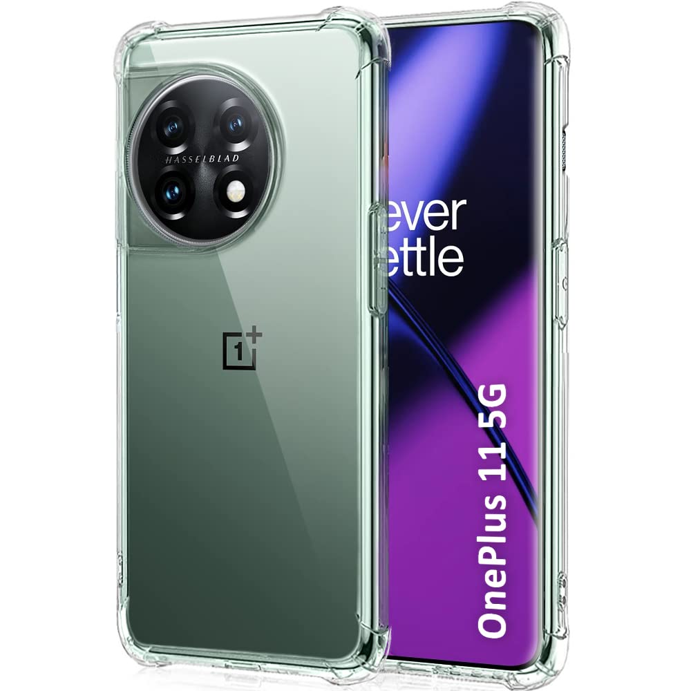 TheGiftKart Shockproof Back Cover Case for OnePlus 11 5G | Raised Bumps for Camera & Screen Protection | Ultra Clear Soft Silicone Back Cover Case for OnePlus 11 5G (Transparent) (B0BY8H5Y6K) Amazon Price History, Amazon Price Tracker