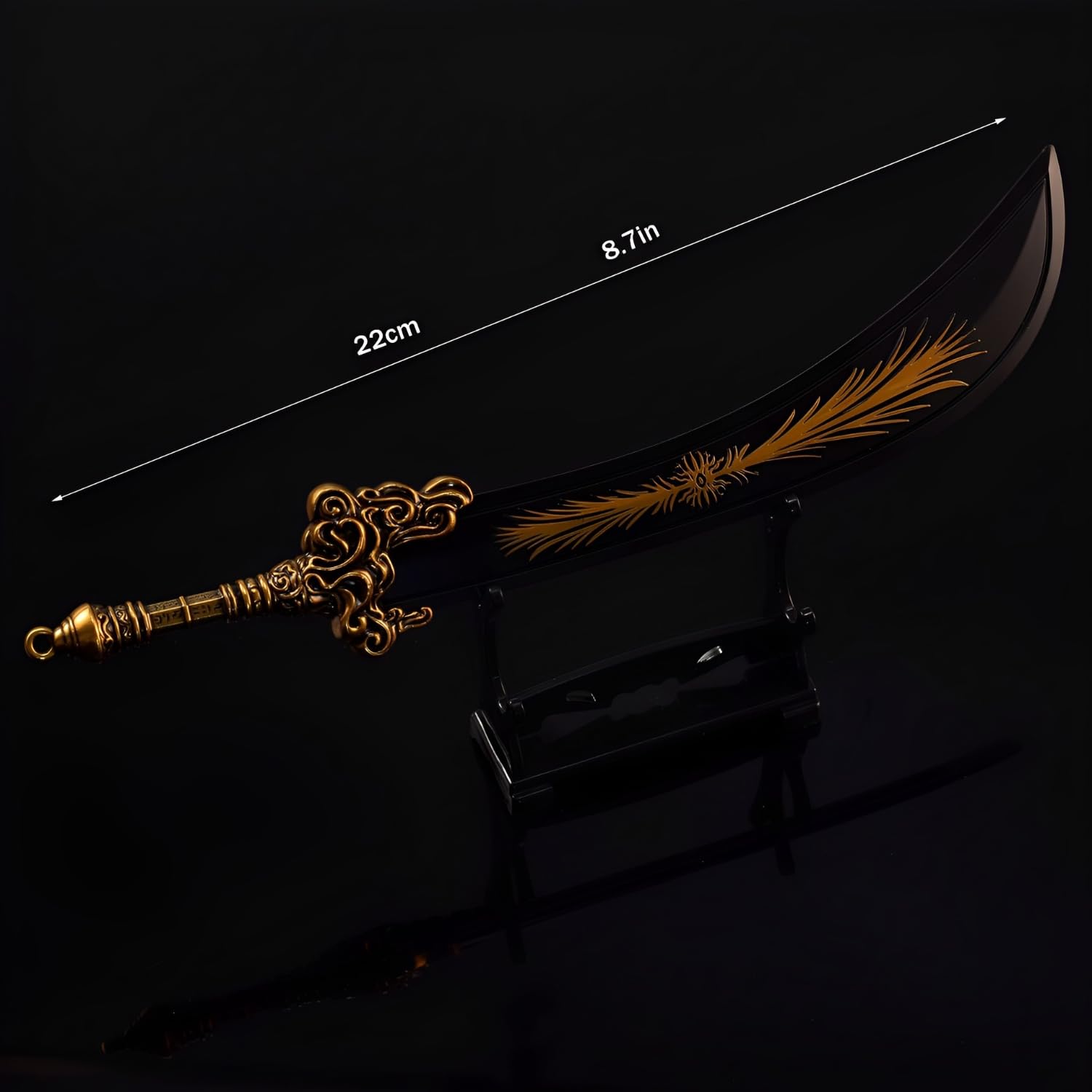 Modelo De Starscourge Greatsword, Mini Espada Shattered Star, 22Cm, Coleccionables De Juegos Totalmente De Metal, con Soporte De Exhibición,2 Pcs/Paper Box