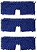 Refill Pads for O-Cedar Dual-Action Flip Mop Replacement Mop Heads with Velcro for Dry/Wet Use Machine Washable Double Sided All Surface Cleaning (3 Pack)