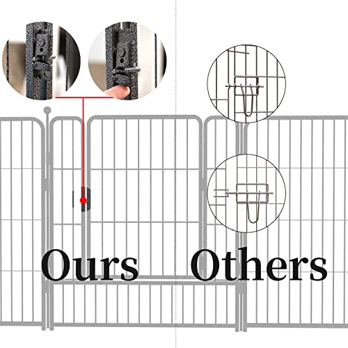Dog Playpen, Dog Fences for The Yard, Dog Pen Indoor, Portable Outdoor Dog Fence, Dog Playpen for Large/Medium/Small… - Image 4