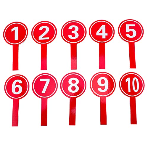 Tableros de puntuación de mano 10 piezas rojo miniatura 1
