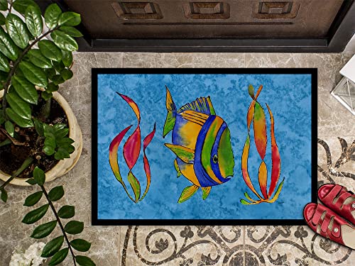 Caroline's Treasures 8713JMAT Tropical Fish and Seaweed on Blue Indoor or Outdoor Mat, 24 x 36, Multicolor - Image 3