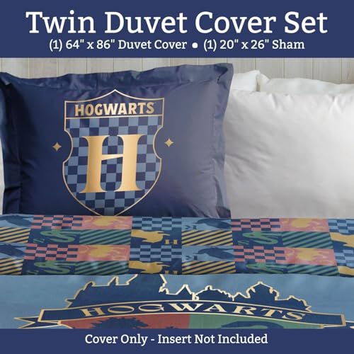Housse de couette Harry Potter douce pour un lit confortable bleu - 3