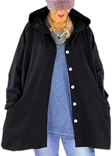 Babao Abrigos con Capucha Ligeros para Mujer Chaqueta Larga Chaqueta para La Lluvia