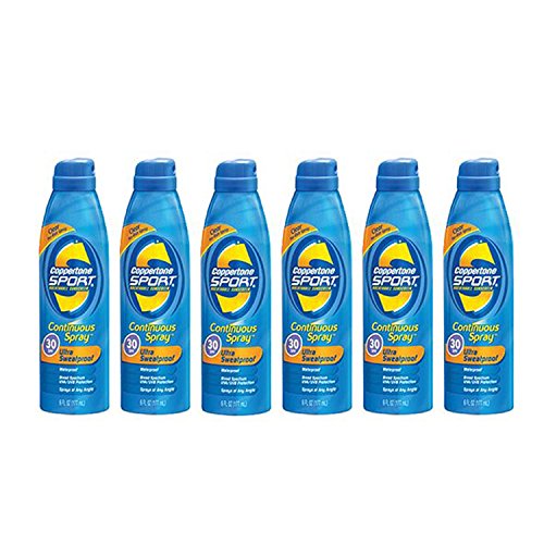 Coppertone Continuous Spf30 Spray Sport 6 Ounce (177ml) (6 Pack)