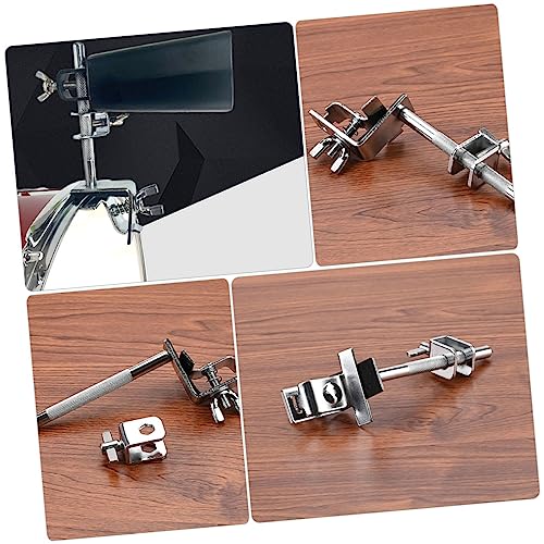 Soporte de sujeción para Cowbell para tambor, accesorio de inclinación resistente para músicos miniatura 2