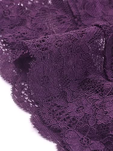 Image of Allegra K Women's Elegant Crop Cardigan Sheer Floral Lace Bolero Shrug Top