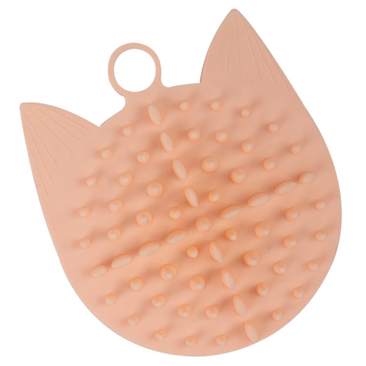 GALPADA 1Pc Pink Cat Massaging Comb Self Grooming Pet Supply for Cats Scratching Board for Cat Care Silicone Cat Brush for Itching Relief
