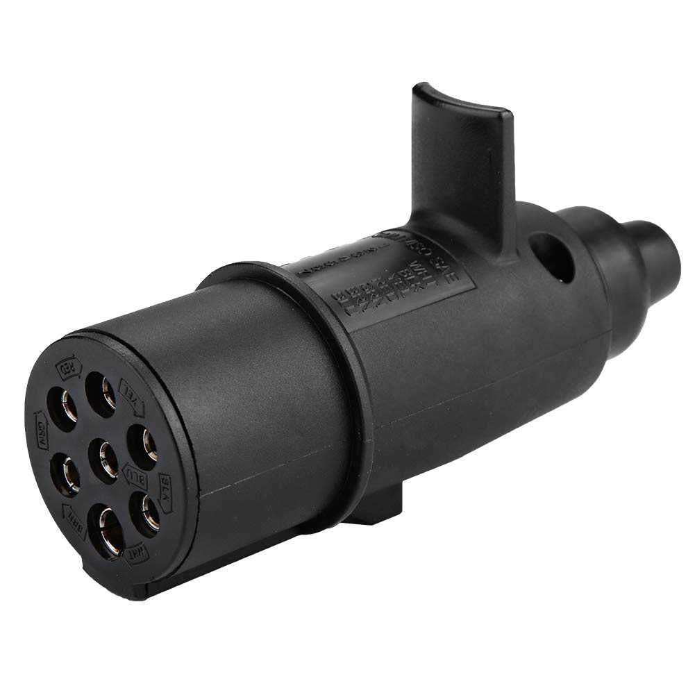 Buy Trailer Plug Connector,Plastic + Brass Material 24V 7 Pin Trailer