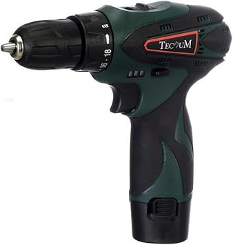 Tecnum C12-2 12V Ak l  Matkap Vidalama Seti    ift Lityum Ak l , Kademeli Tork Ayarl , Anahtars z Mandren, LED I kl   arjl  Vidalama Makinesi Ah ap, Metal, Plastik i in