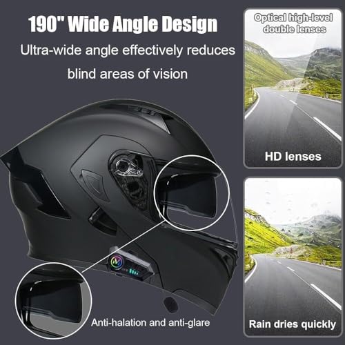 Casque moto Bluetooth modulable avec coque haute résistance et ventilation optimale - 5